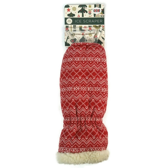 Windshield Winter Ice Scraper Glove Mitt Sherpa - Picture 8 of 10